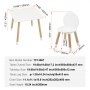 VEVOR Kids Table and 2 Chairs Set, Toddler Table and Chair Set, Children Multi-Activity Table for Art, Craft, Reading, Learning, 1 Table and 2 Chairs