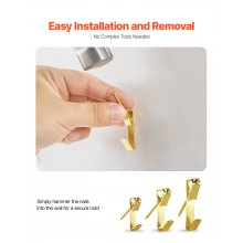 274 Pcs Picture Frame Hangers with Nails 20/30/50 lbs Metal Photo Hanging Kit