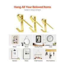 274 Pcs Picture Frame Hangers with Nails 20/30/50 lbs Metal Photo Hanging Kit
