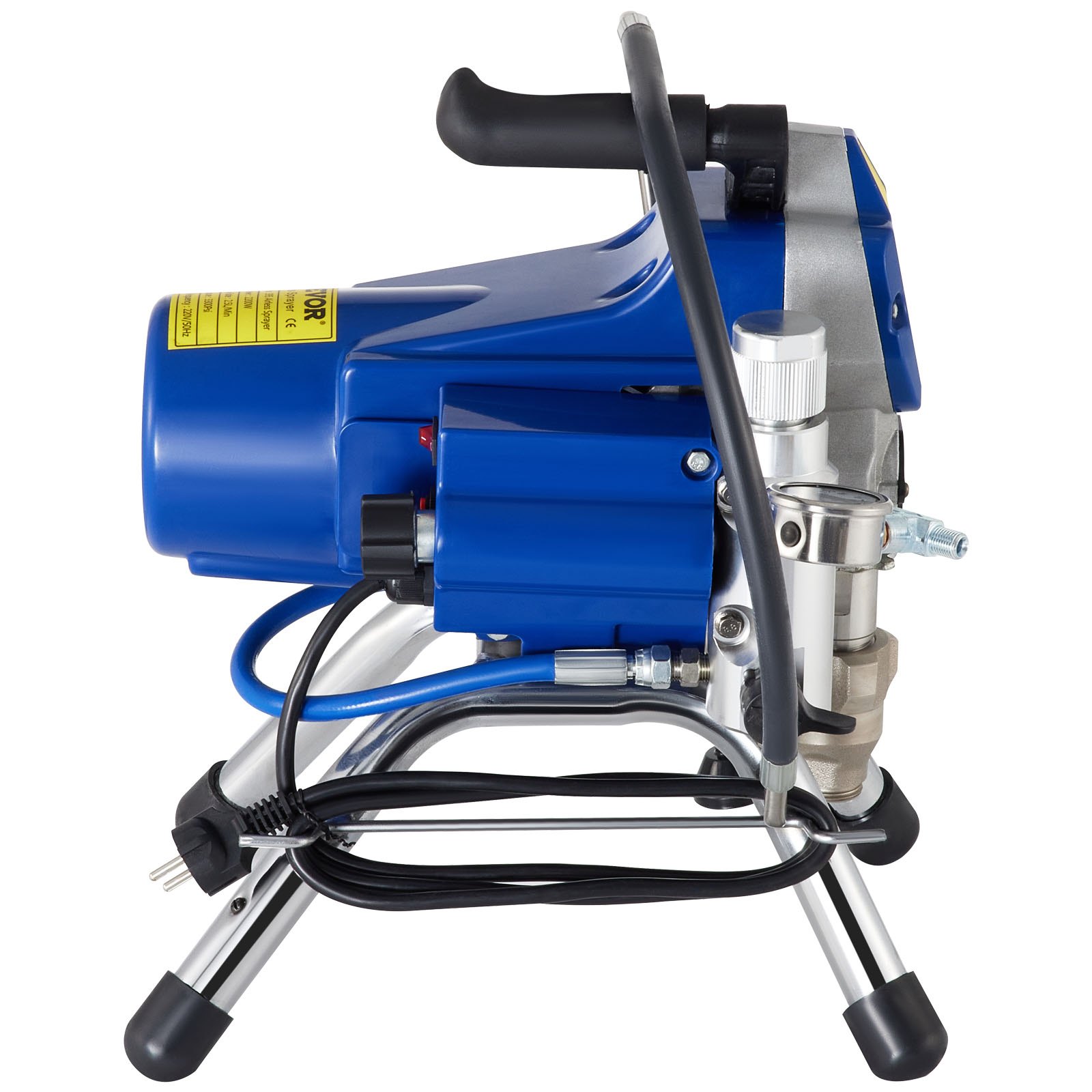 VEVOR 2000W 220V Airless Wall Paint Spray Gun with 15m high pressure pipe, Sprayer Machine High Pressure Spraying,Wall Paint Spray Gun paint sprayer for water-based and oil based interior and exterior
