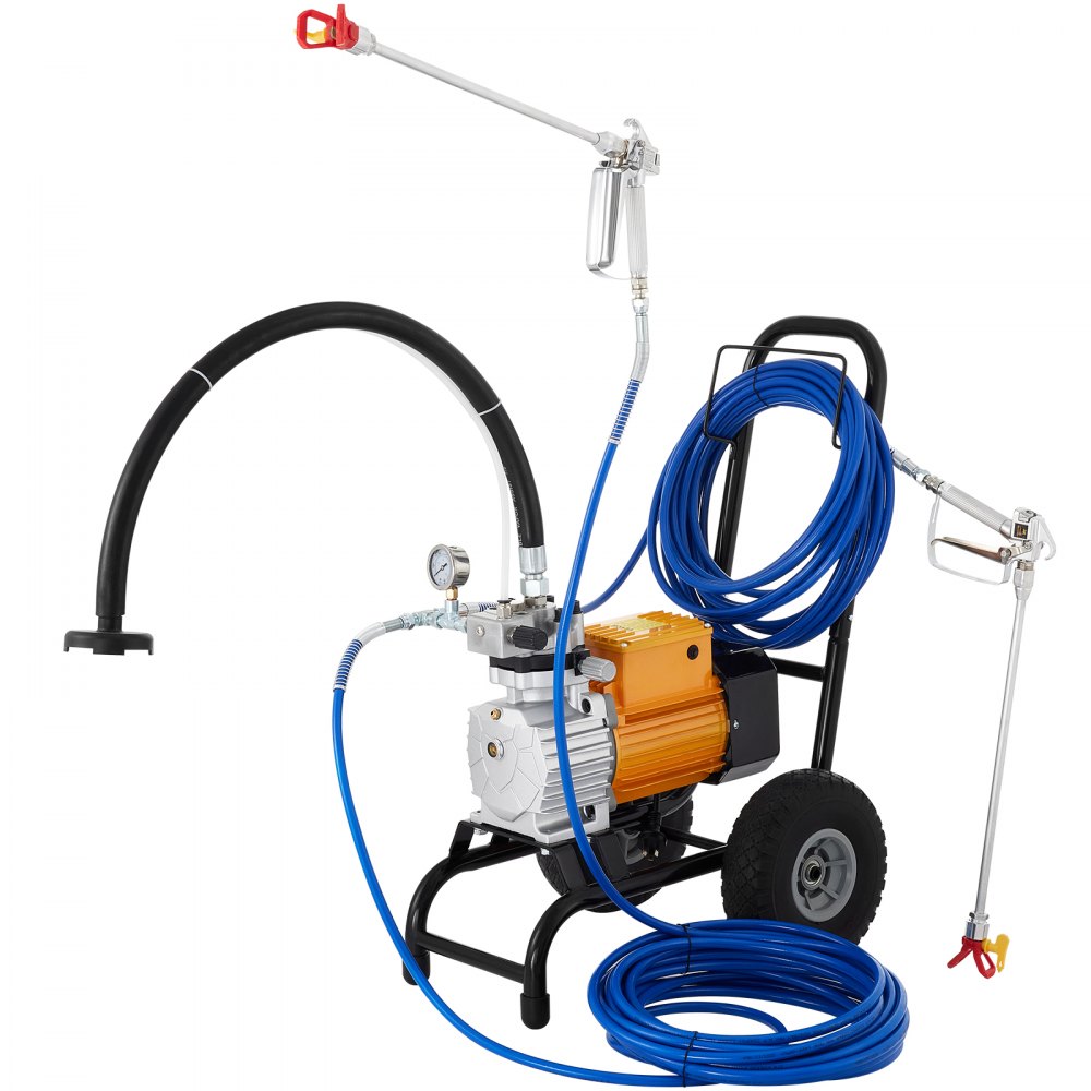 VEVOR Paint Sprayer 220V 3000W Airless Paint Sprayer 15m Hose Paint Gun 5HP 3300PSI Paint Sprayers For Home for ships, bridges, towers, poles and other large long-term industry metal structures