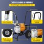 VEVOR Paint Sprayer 220V 3000W Airless Paint Sprayer 15m Hose Paint Gun 5HP 3300PSI Paint Sprayers For Home for ships, bridges, towers, poles and other large long-term industry metal structures