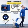 VEVOR Airless Paint Sprayer, 1500W High Efficiency Cart Airless Paint Sprayer, 1GPM 50FT Hose Paint Sprayer,Decreases Overspray by up to 55%, for Home Interior Exterior w/ 621 Tip, 6in Extension Bar