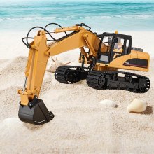 Remote Control Excavator Toy 15 Channel 1:14 Scale RC Excavator Digger for Kids