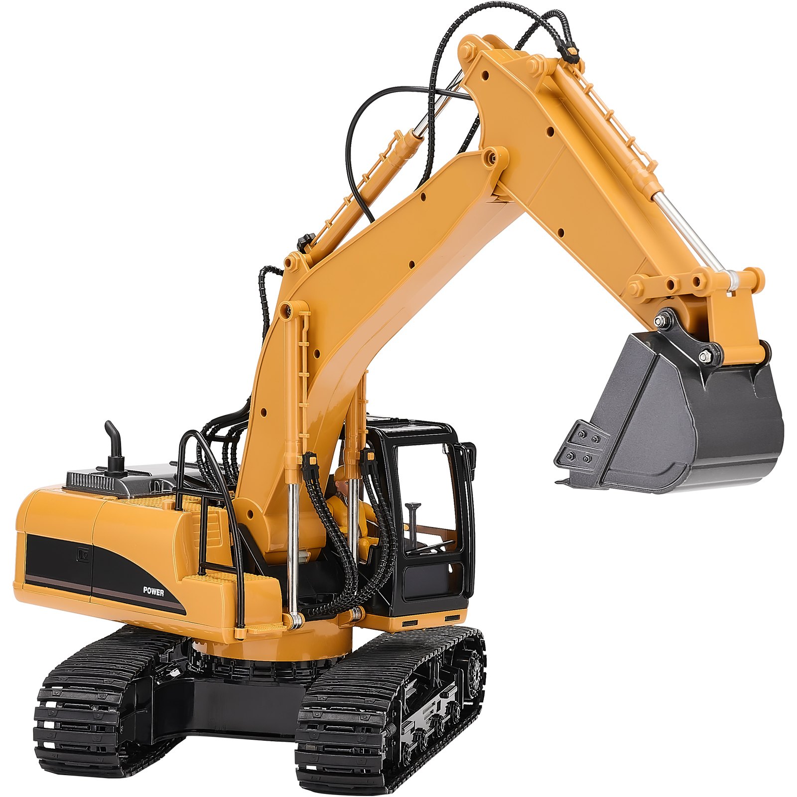 Remote Control Excavator Toy 15 Channel 1:14 Scale RC Excavator Digger for Kids
