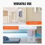 Towel Rack 2 Bars Metal Outdoor Towel Holder for Pool Bathroom Spa White