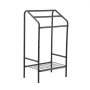 VEVOR Towel Rack, 3 Bars Outdoor Towel Holder with Metal Base, Freestanding Pool Towel Hanger Stand Next to Hot Tub, Outdoor Indoor Quilt Drying Rack Organizer, Ideal for Pool, Bathroom, Spa, Black