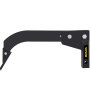 black VEVOR hitch mounted ripper with bolts and sleek design.