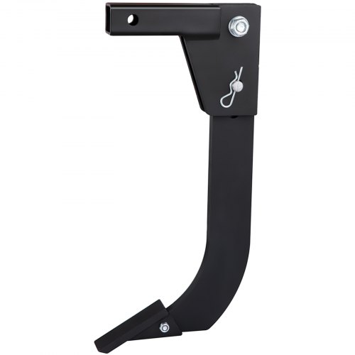 VEVOR Hitch Mounted Ripper, 18" Shank Length Box Scraper Shank, 4 Hole Site Box Blade for Tractor, 2 Locating Pins Ripper Shank, 2 Plough Tips Box Blade Shank Teeth