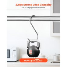 S Hooks 40 Pack 22.05 LBS Load Capacity Stainless Steel Heavy Duty Metal Hooks
