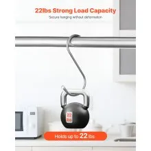 S Hooks 40 Pack 22.05 LBS Load Capacity Stainless Steel Heavy Duty Metal Hooks