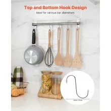 S Hooks 40 Pack 22.05 LBS Load Capacity Stainless Steel Heavy Duty Metal Hooks