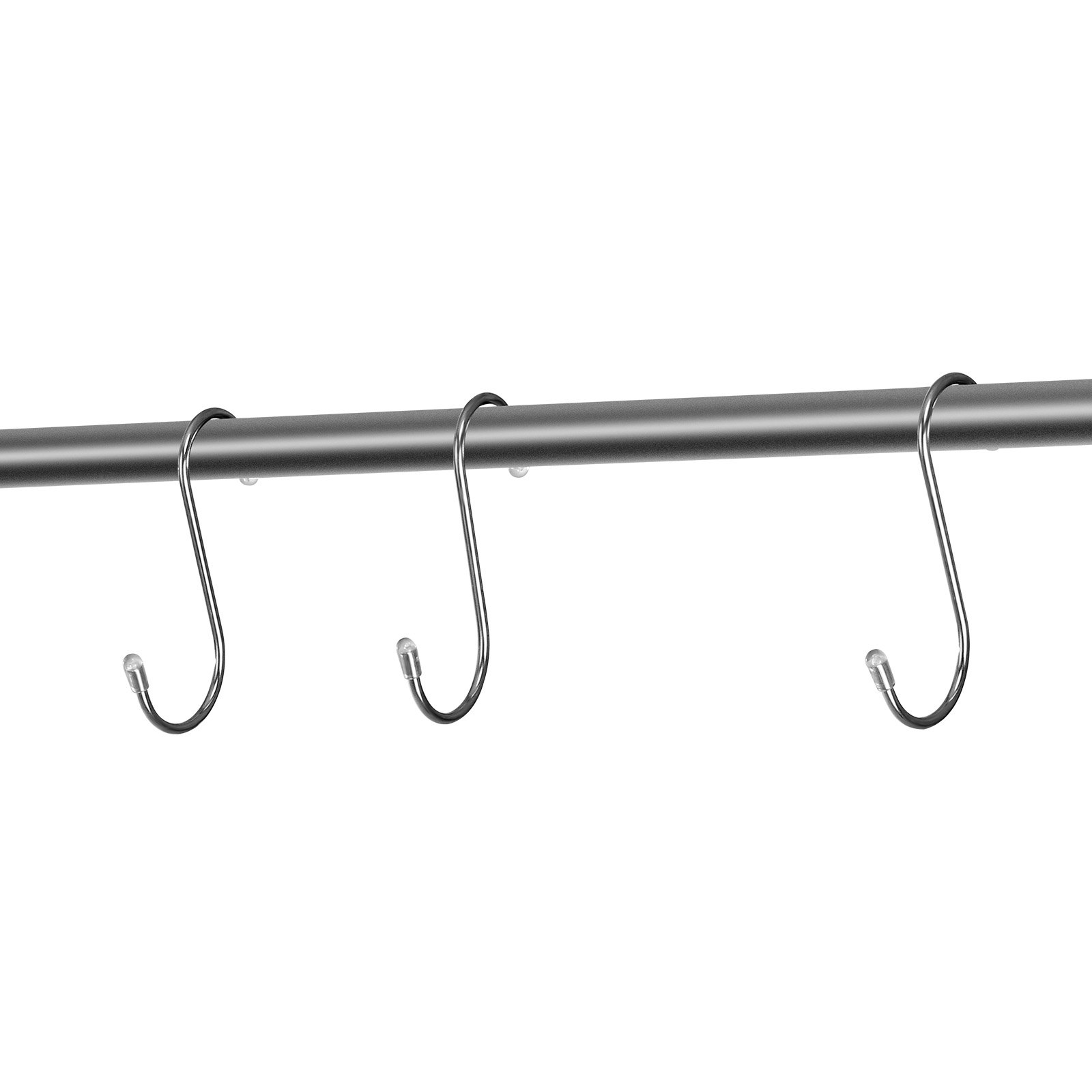 VEVOR S Hooks 40 Pack, 3.4 Inch Metal S Shaped Hangers of 22.05 LBS Load Capacity, Heavy Duty Stainless Steel Hanging Hooks for Hanging Plants, Jeans, Clothes in Garden, Closet, Kitchen, Bathroom