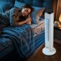 VEVOR Tower Fan, 22 ft/s Velocity Quiet Floor Fan, 70° Oscillating Fans for Indoors with 3 Speeds, 4 Modes, 12H Timer, Portable Standing Bladeless Fan with Remote Control for Bedroom, Office, Home