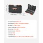VEVOR Torx Bit Socket Set, 34-Piece Solid Star and Tamper Proof T6-T70, S2 Alloy Steel and Cr-V Steel, 1/4 in, 3/8 in, and 1/2 in Drives, with Enhanced Storage Case, Torx Sockets for Hand Use