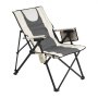 VEVOR Folding Camping Chair, 3 Reclining Positions, Outdoor High Back Camping Chair, 260lbs Weight Capacity, Full Padded Beach Chairs with Armrest & Headrest, Portable Lawn Chairs for Sports Travel
