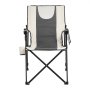VEVOR Folding Camping Chair, 3 Reclining Positions, Outdoor High Back Camping Chair, 260lbs Weight Capacity, Full Padded Beach Chairs with Armrest & Headrest, Portable Lawn Chairs for Sports Travel