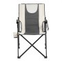 VEVOR Folding Camping Chair, 3 Reclining Positions, Outdoor High Back Camping Chair, 260lbs Weight Capacity, Full Padded Beach Chairs with Armrest & Headrest, Portable Lawn Chairs for Sports Travel