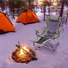 VEVOR Reclining Camping Chair Folding Chair 330 lbs Load for Home & Outdoor