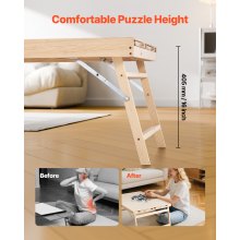 1500 Piece Puzzle Board with Folding Leg Drawer Portable Wooden Jigsaw 34x25 in