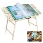 VEVOR 1500 Piece Puzzle Table with Folding Legs, 4 Drawers and Cover, 86x63cm Portable Wooden Board, Felt Surface Jigsaw Puzzle Accessories for Adults, Adjustable 6-Tilting-Angle, Gift for Mom