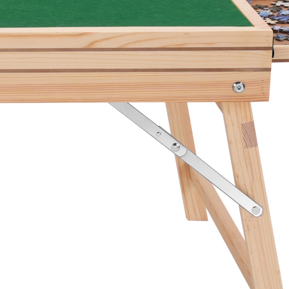 VEVOR 1500 Piece Puzzle Table with Folding Legs, 4 Drawers and Cover, Wooden Jigsaw Puzzle Plateau, Adjustable 3-Tilting-Angle Puzzle Board, Puzzle Storage System for Adults, Gift for Mom
