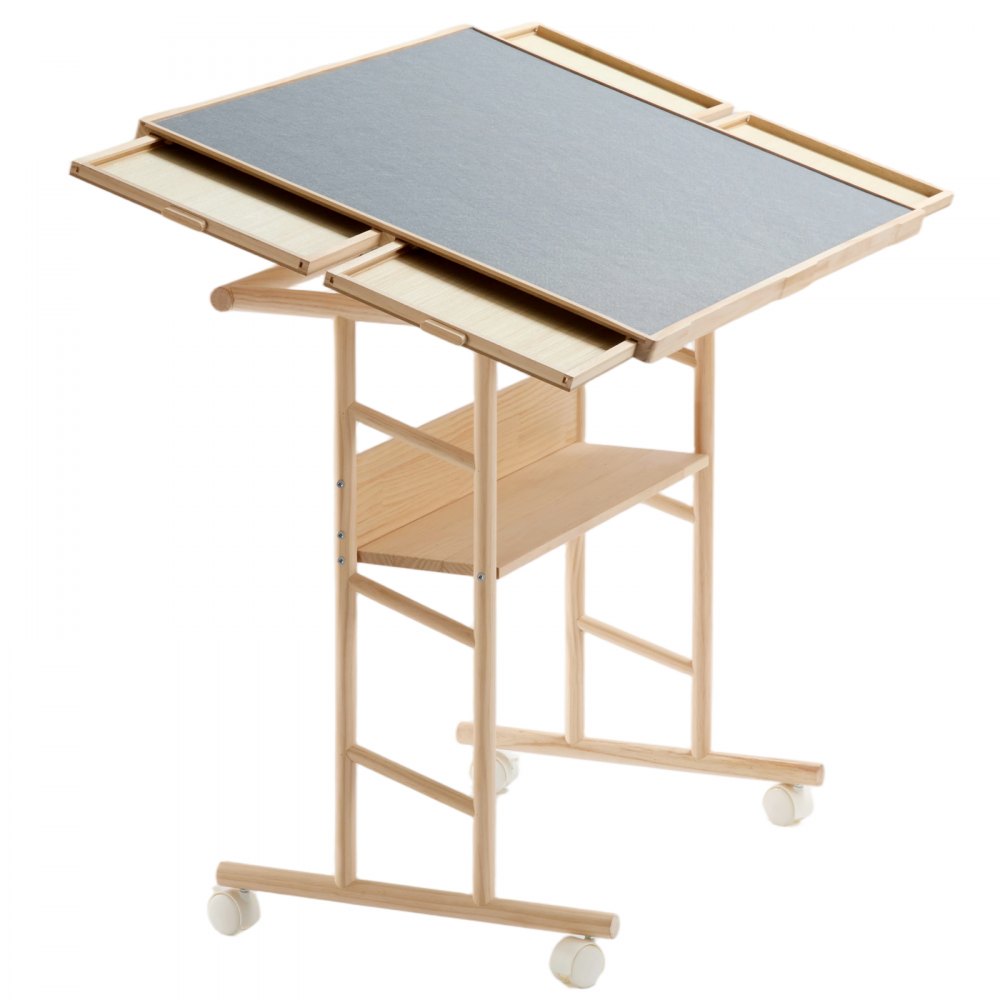 VEVOR 1500 Piece Puzzle Table with Legs, 4 Drawers, and Cover, 87x63 cm, Gift for Mom, Portable Wooden Board, Felt Surface Puzzles Jigsaw Accessories for Adults, 0°-45° Tilting Storage Organizer