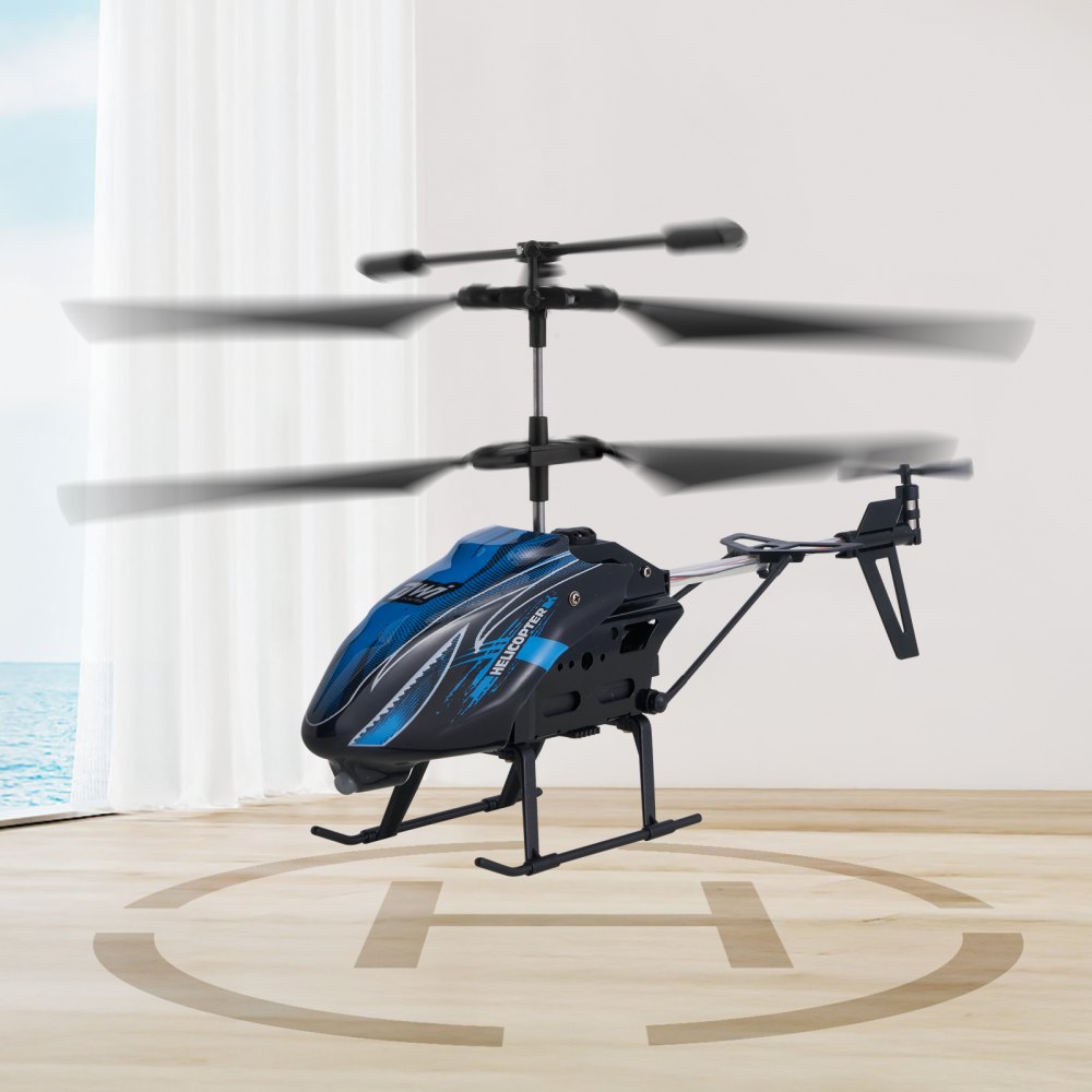 Helicóptero RC VEVOR, helicóptero de control remoto de 2,4 GHz, avión RC de 3,5 canales para niños, 16 minutos de vuelo, retención de altitud, despegue/aterrizaje con un solo botón y luces LED, juguetes para niños a partir de 8 años.