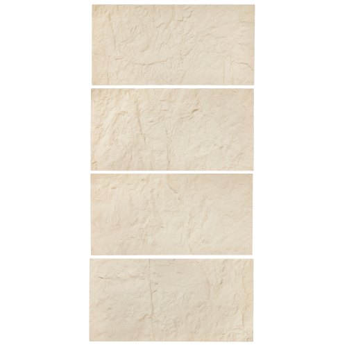 VEVOR 3D Wall Panels, 4 Pack 48 x 24 in PU Natural Stone Imitation Wall Art Tiles, 32 Sq.Ft Coverage Accent Wall Panel, Interior Home Decor for Ceiling, Bedroom, Living & Gaming Room, Stone Yellow