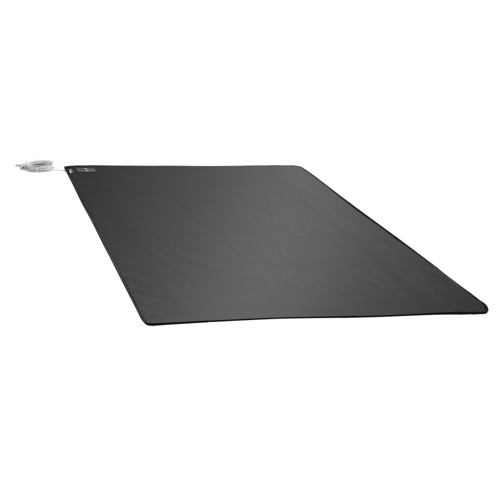 VEVOR Grounding Mat, 680 x 1520 mm Anti-Slip PU Leather Earthing Mat, with 15 Feet Grounding Cord, Grounding Pad for Sleep, Boost Energy, Improve Sleep, Reduce Anxiety at Home Office or Work