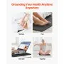 VEVOR Grounding Mat, 600 x 400 mm Anti-Slip PU Leather Earthing Mat, with 15 Feet Grounding Cord, Grounding Pad for Sleep, Boost Energy, Improve Sleep, Reduce Anxiety at Home Office or Work