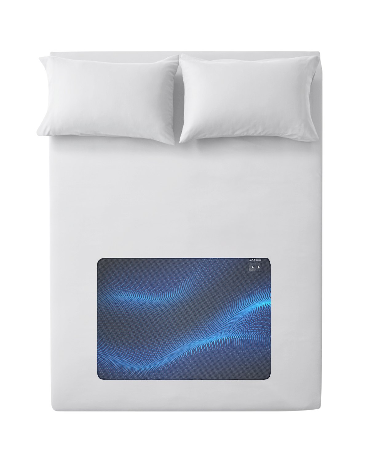 VEVOR Grounding Mat, 680 x 990 mm Anti-Slip PU Leather Earthing Mat, with 15 Feet Grounding Cord, Grounding Pad for Sleep, Boost Energy, Improve Sleep, Reduce Anxiety at Home Office or Work