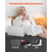 Grounding Mat 54 x 78 in Earthing Mat with Cord for Sleep Energy Anxiety