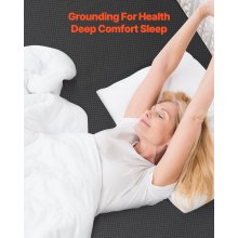 Grounding Mat 54 x 78 in Earthing Mat with Cord for Sleep Energy Anxiety