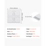 VEVOR 3D Wall Panels, 33-Pack 11.81 x 11.81 in PVC Modern Art Minimalist Floral Tiles, 32 Sq.Ft Coverage Accent Wall Panel, Interior Home Decor for Ceiling, Bedroom, Living & Gaming Room, Matte White