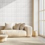VEVOR 3D Wall Panels, 33-Pack 11.81 x 11.81 in PVC Modern Art Minimalist Floral Tiles, 32 Sq.Ft Coverage Accent Wall Panel, Interior Home Decor for Ceiling, Bedroom, Living & Gaming Room, Matte White