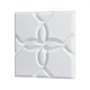 VEVOR 3D Wall Panels, 33-Pack 11.81 x 11.81 in PVC Modern Art Minimalist Floral Tiles, 32 Sq.Ft Coverage Accent Wall Panel, Interior Home Decor for Ceiling, Bedroom, Living & Gaming Room, Matte White