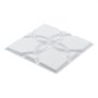 VEVOR 3D Wall Panels, 33-Pack 11.81 x 11.81 in PVC Modern Art Minimalist Floral Tiles, 32 Sq.Ft Coverage Accent Wall Panel, Interior Home Decor for Ceiling, Bedroom, Living & Gaming Room, Matte White