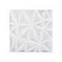 3D Wall Panels 33-Pack 11.81 x 11.81'' PVC 32 Sq.Ft Coverage Diamond Matte White