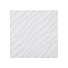 3D Wall Panels 12-Pack 19.7 x 19.7 inch PVC 32 Sq.Ft Coverage Wave Matte White