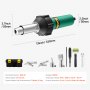 VEVOR Hot Air Plastic Welder, 1600W Hot Air Torch Pistol, 122-1112℉ PVC TPO Vinyl Heat Gun Welding Torch, Plastic Roofing Welding Kit with 9 Accessories- Toolbox, Nozzle, Roller, Brush for PP/PE/PVC