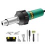 VEVOR Hot Air Plastic Welder 1600W PVC TPO Vinyl Heat Gun Torch & 9 Accessories