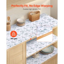 Classic Floral Drawer and Shelf Liner for Kitchen Cabinet Non-Adhesive 23 FT
