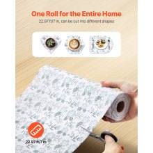 Classic Floral Drawer and Shelf Liner for Kitchen Cabinet Non-Adhesive 23 FT