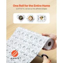 Classic Floral Drawer and Shelf Liner for Kitchen Cabinet Non-Adhesive 23 FT