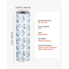 Classic Floral Drawer and Shelf Liner for Kitchen Cabinet Non-Adhesive 23 FT
