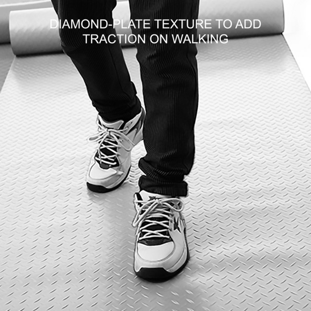 Garage Flooring Mat Roll Flooring Raised Mat 6.15x1.1m Trailer Floor Covering