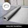 VEVOR Garage Floor Mat 25.5 x 3.6 Ft Garage Flooring 2.5mm Thickness Silver Garage Mat PVC Garage Floor Mats for Under Cars