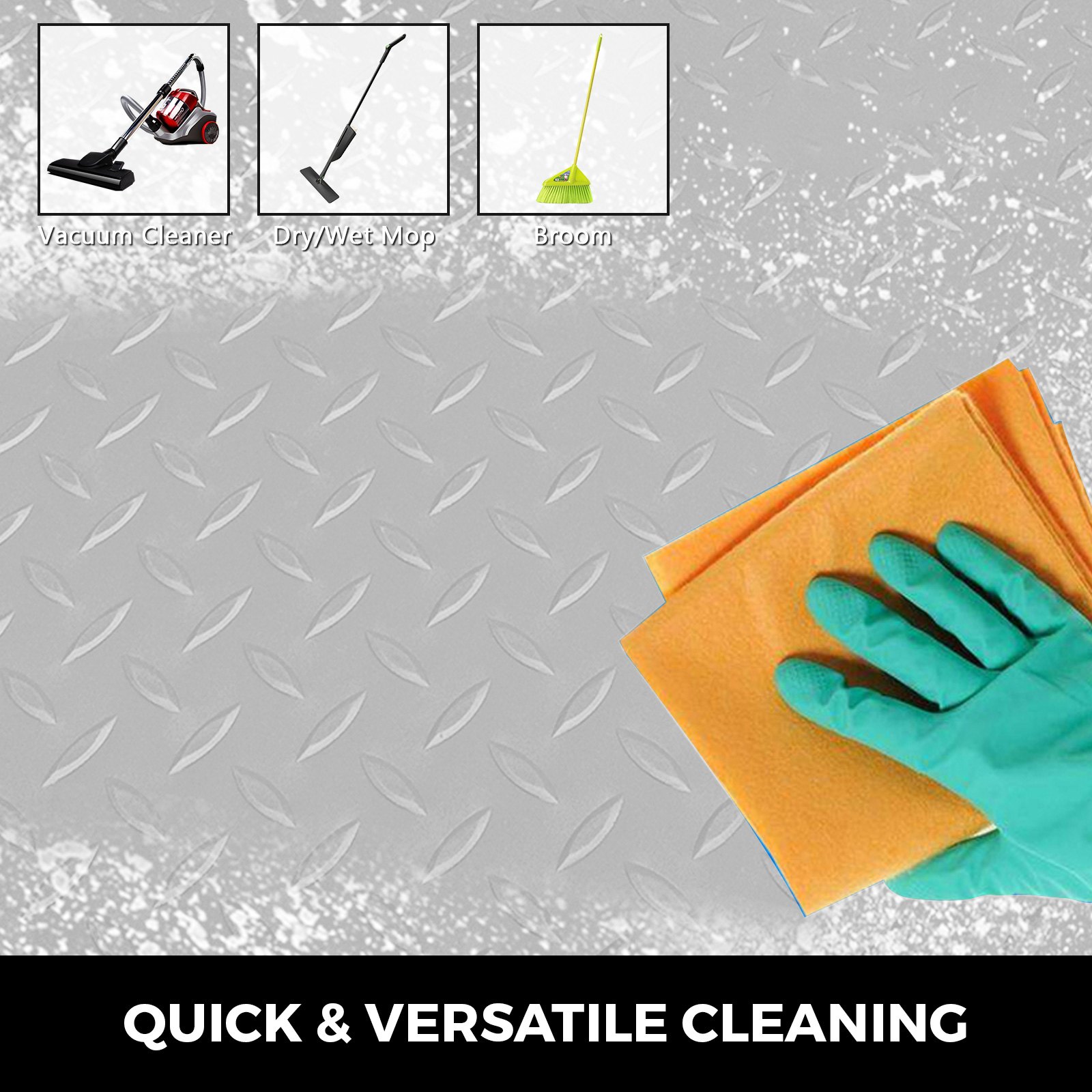 Vinyl Floor Covering Garage Flooring Mat Floor Protector for Workshop 7.7x1.1M