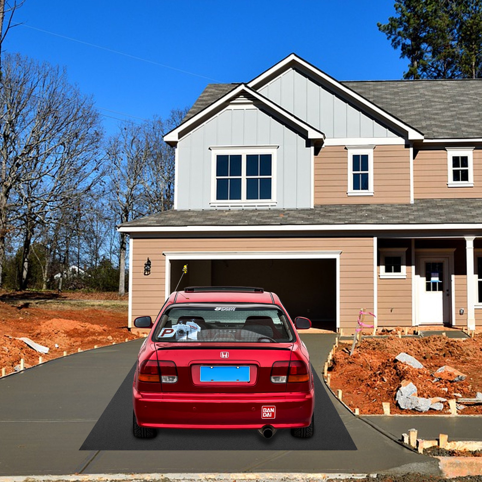 PVC Vinyl Floor Covering Garage Flooring Mat Trailer Floor Covering Diamond